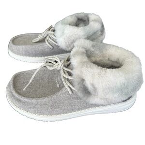 Hey Dude Britt Fold Lines Sunset Smoke Shoes